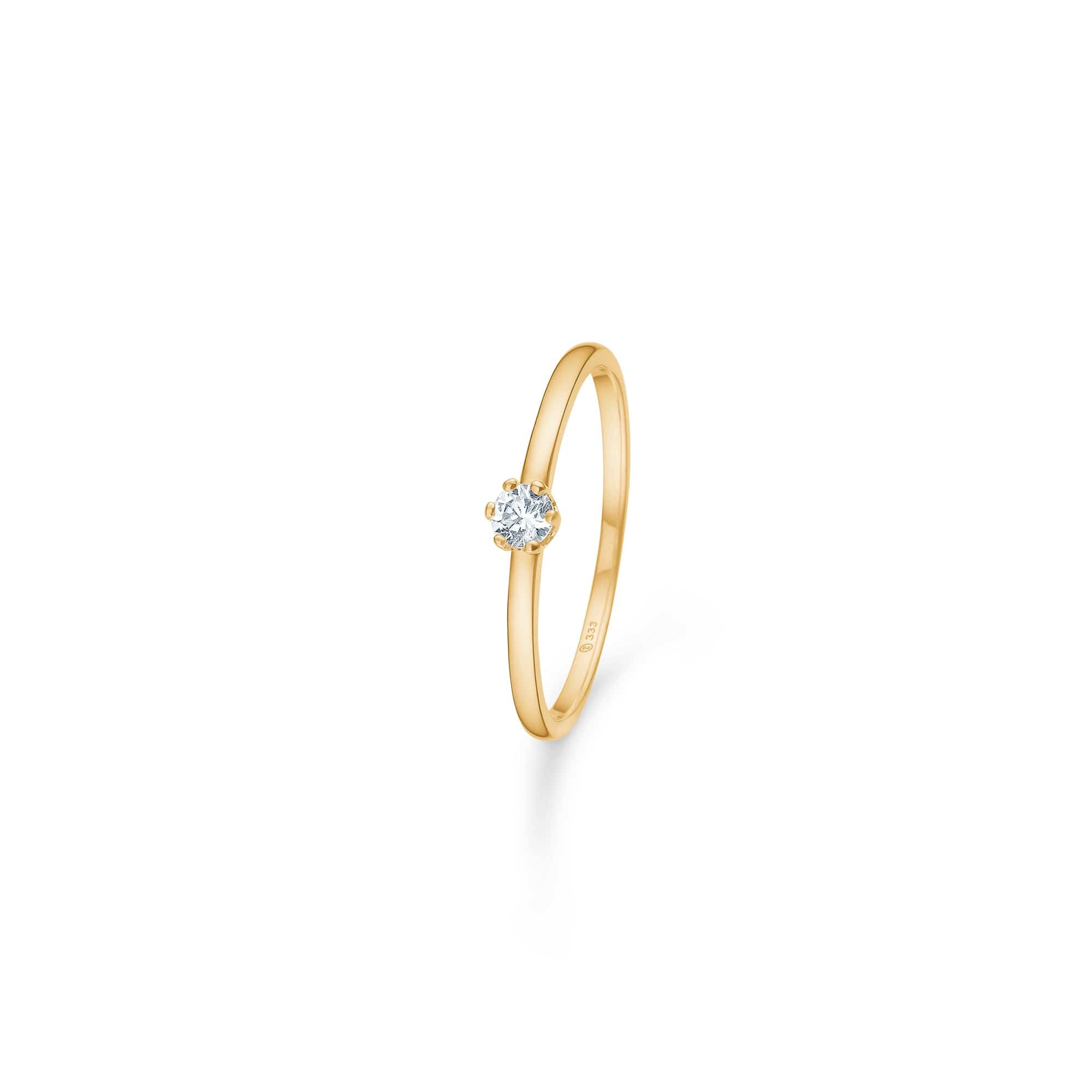 Mads Z Ringe Lydia ring med zirkon - 8 kt.