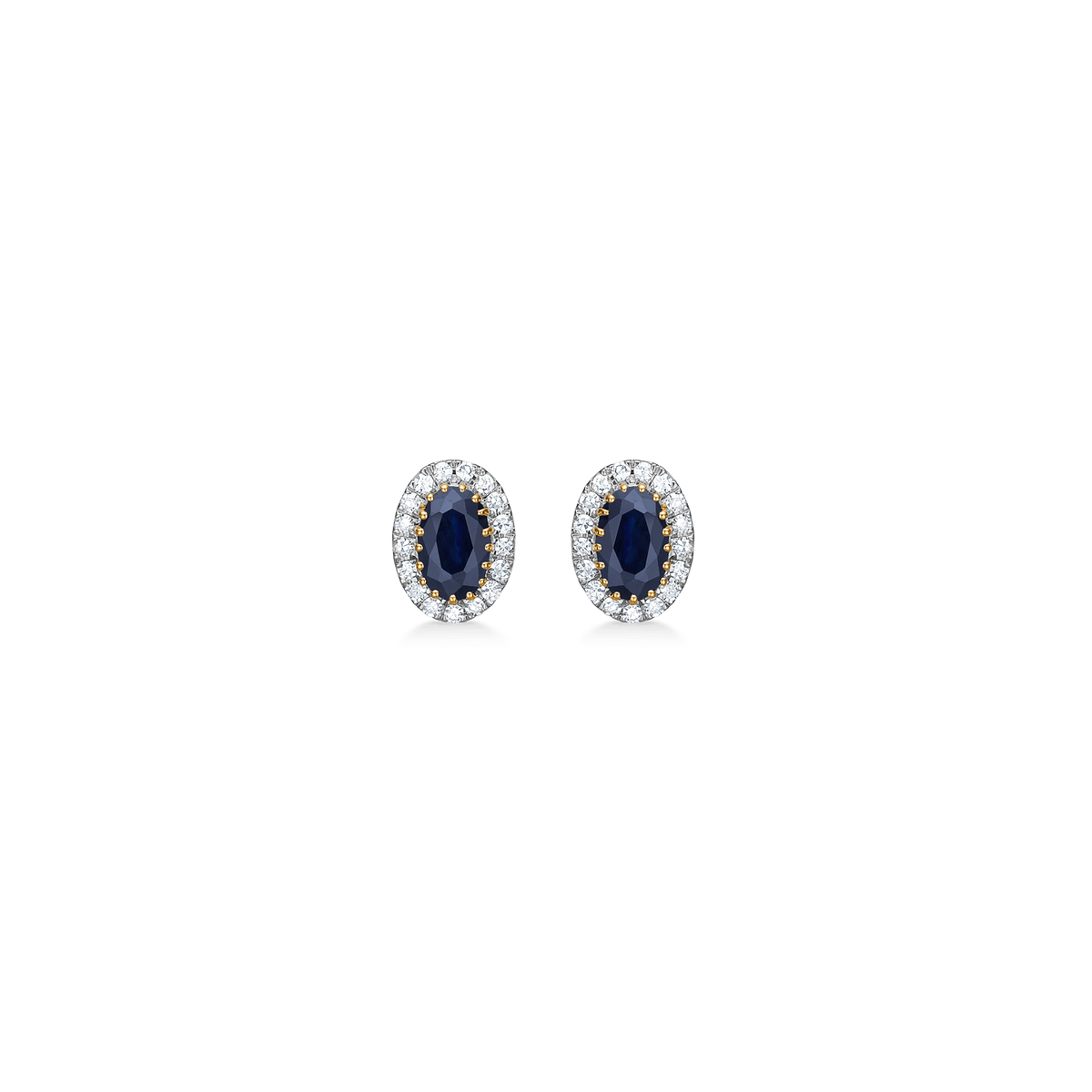 Mads Z Øreringe Midnight Bloom ørestikker  0.09 carat - 14 karat guld 1514078