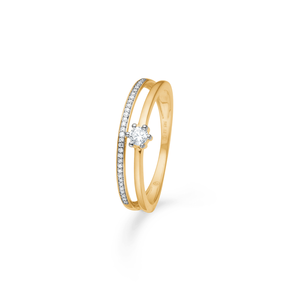 Mads Z Ringe Midnight ring med 0,12 carat - 14 karat guld