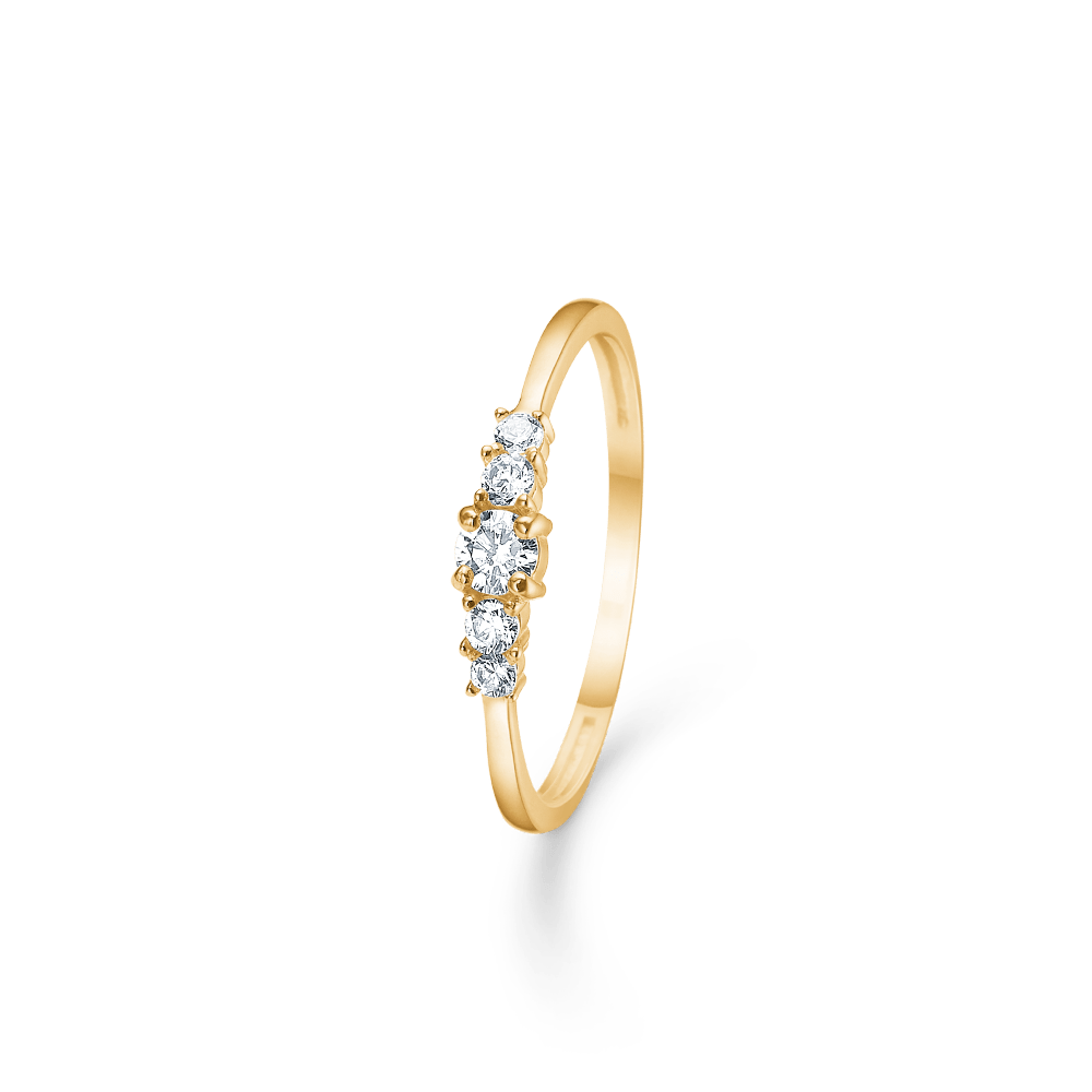 Mads Z Ringe Orbit Cz ring med zirkon - 8 kt.