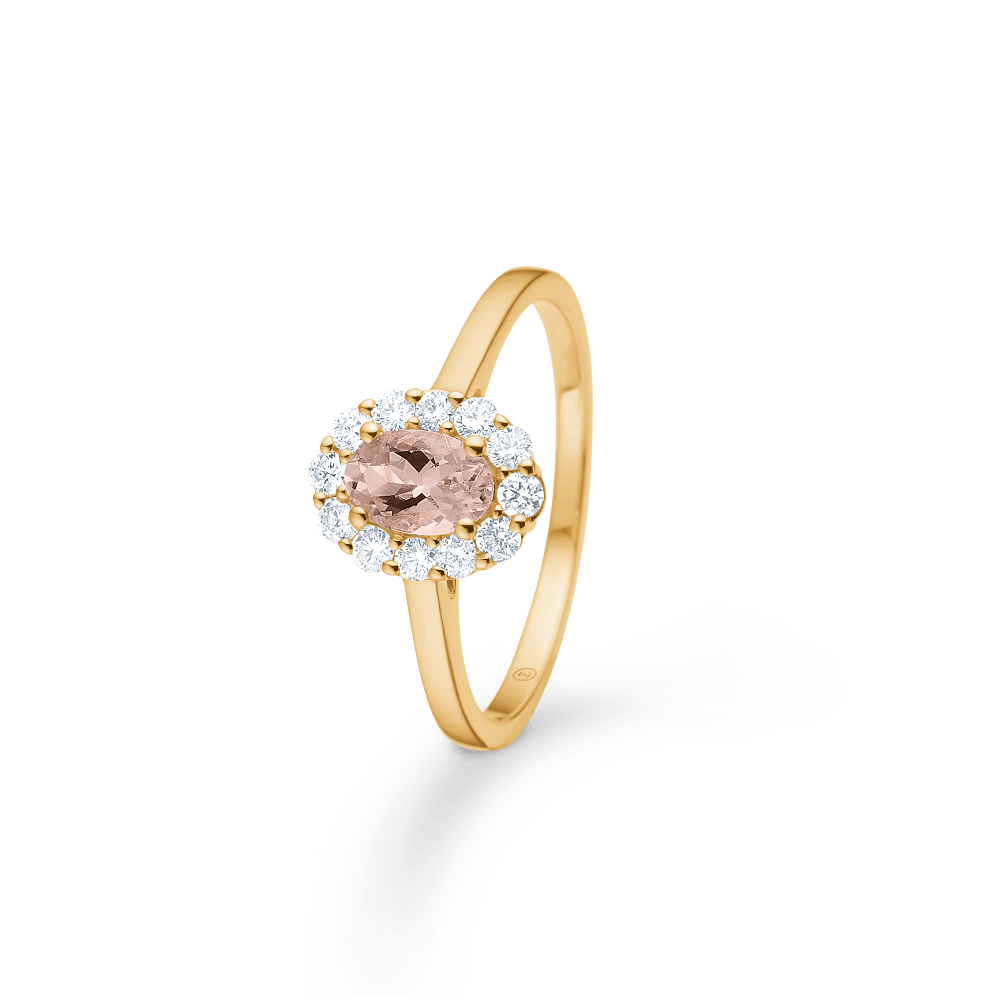 Mads Z Pastello Elegante ring med morganit og 0,25 ct. - 14 karat