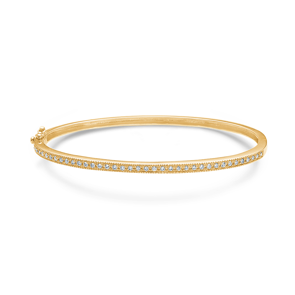 Mads Z Armbånd L Poetry armring med 0,30 ct. W.SI diamant - 14 kt. 1561039-L