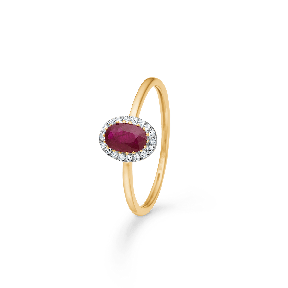 Mads Z Ringe Scarlet Bloom ring med 0,07 carat- 14 karat guld