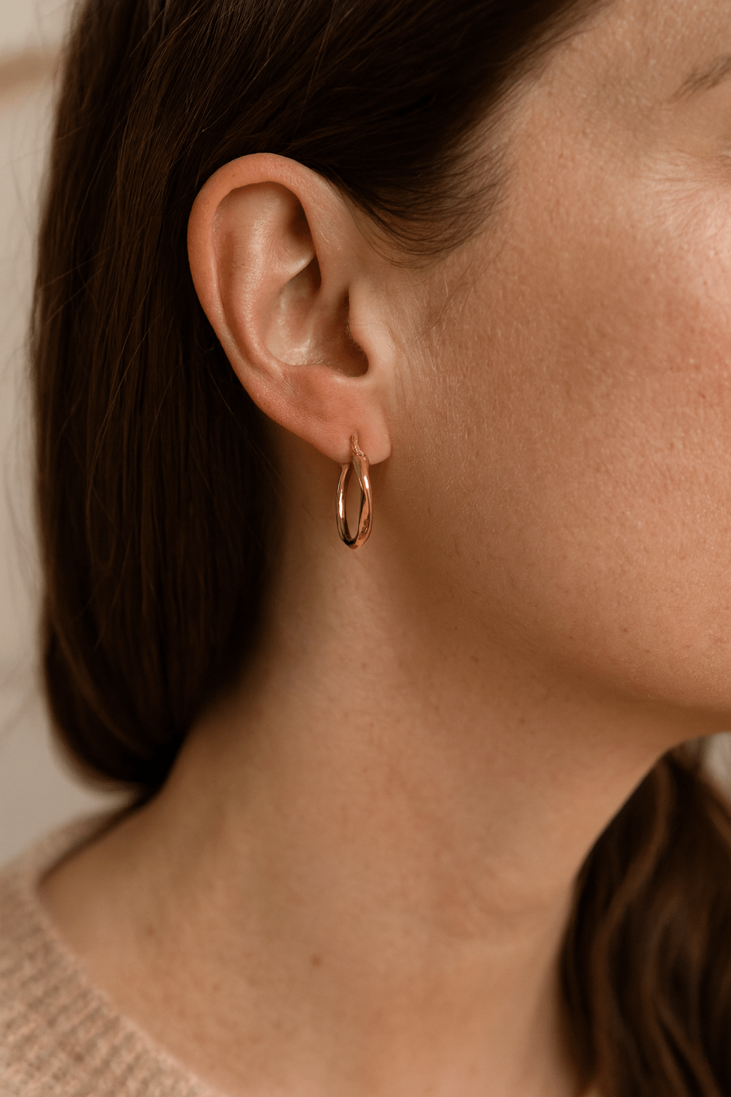 Mads Z Øreringe Silvia guld creol hoops 20 mm - 8 Karat 3310147