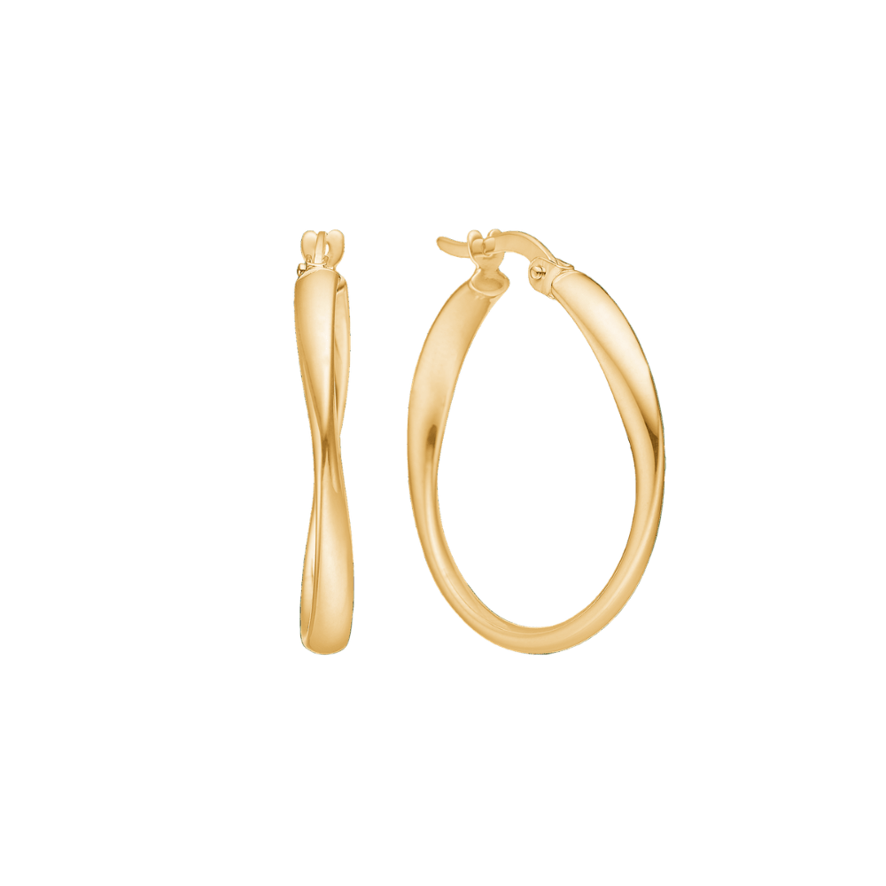 Mads Z Øreringe Silvia guld creol hoops 20 mm - 8 Karat 3310147