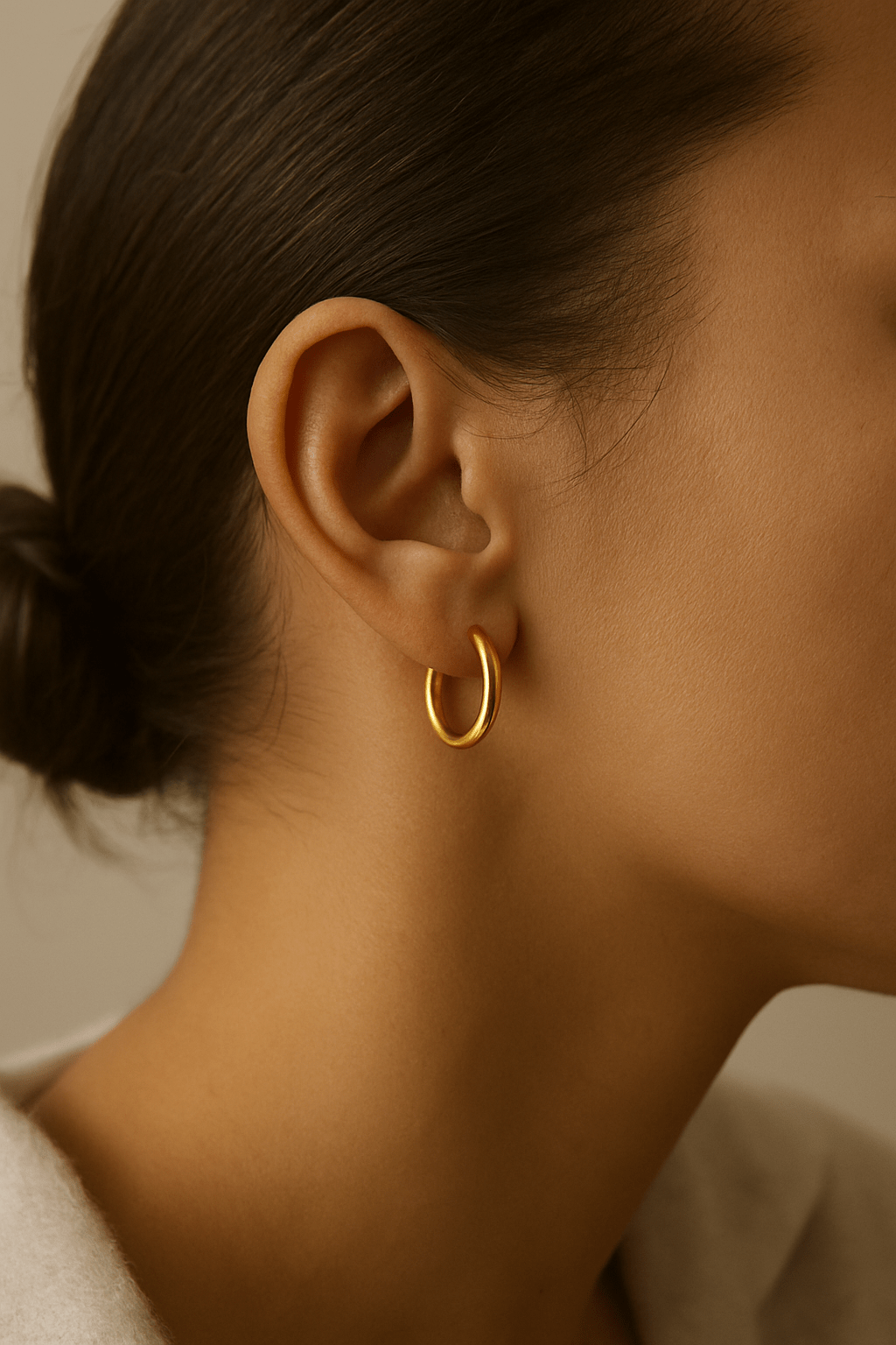 Mads Z Øreringe Silvia guld hoops medium 20 mm - 8 Karat 3310150