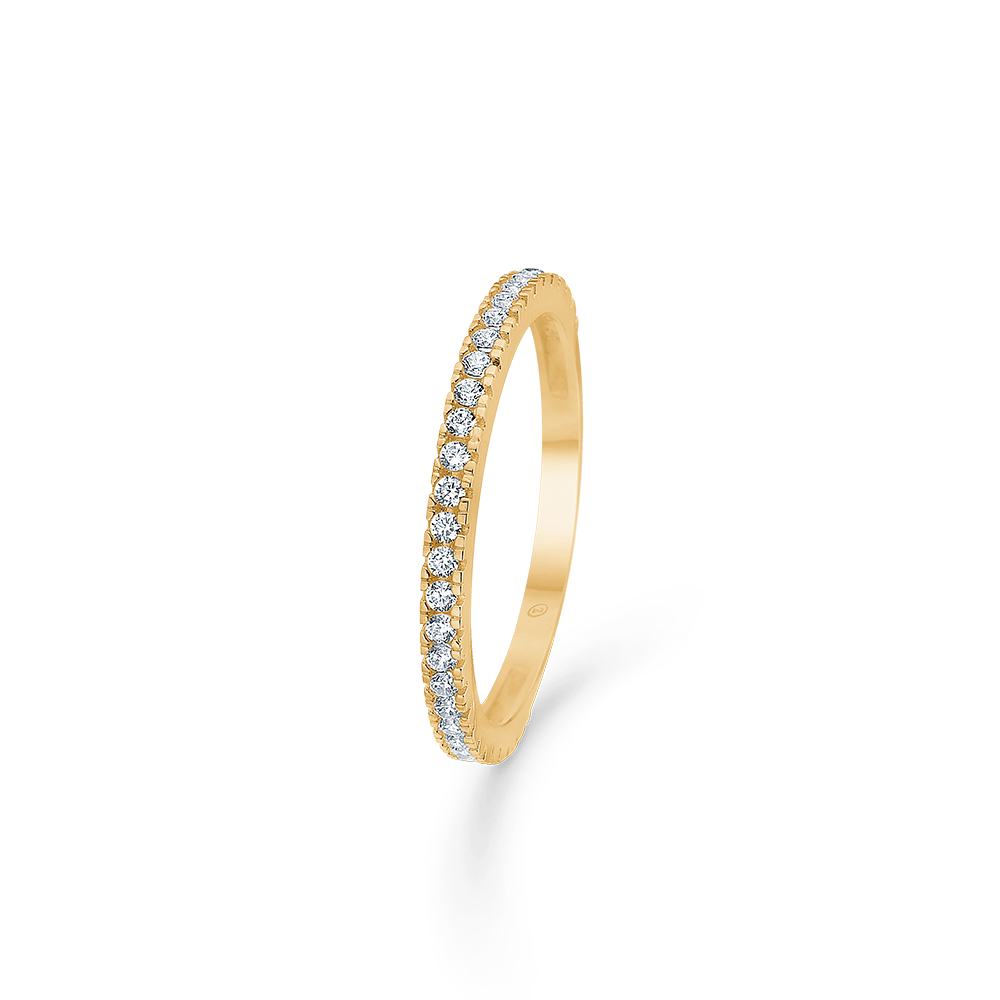 Mads Z Ringe Sparkle ring med zirkon - 8 kt.