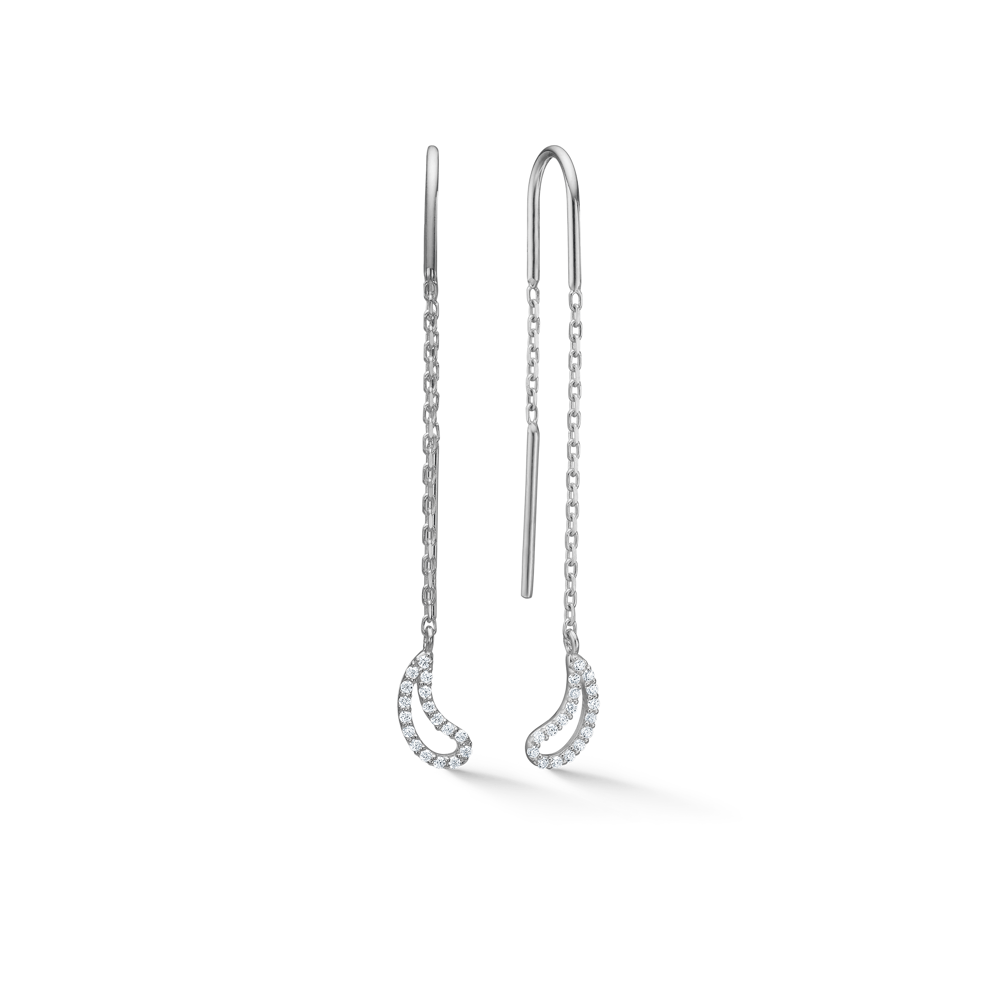 Mads Z Swoosh øreringe - sølv 3107025