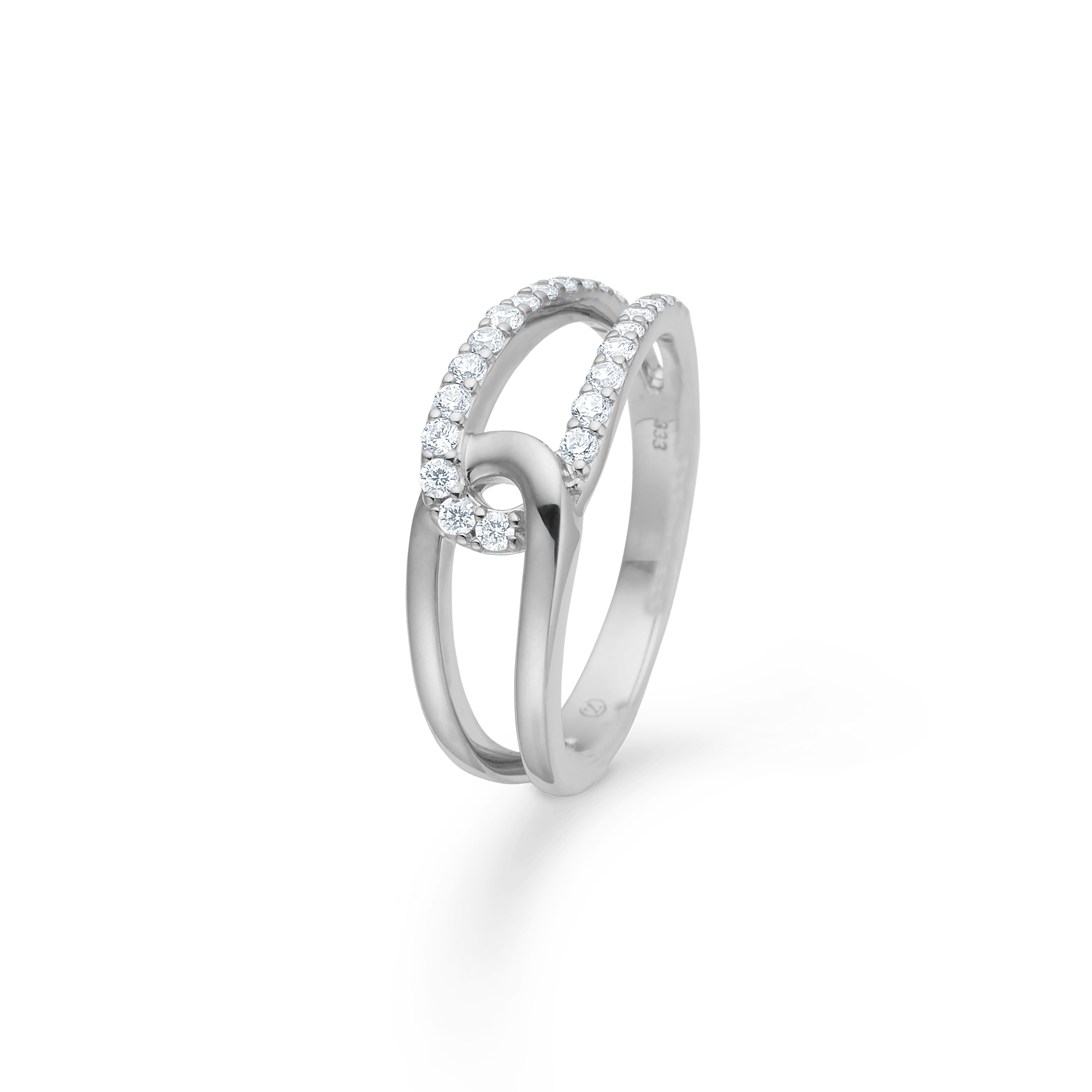 Mads Z Swoosh ring - sølv