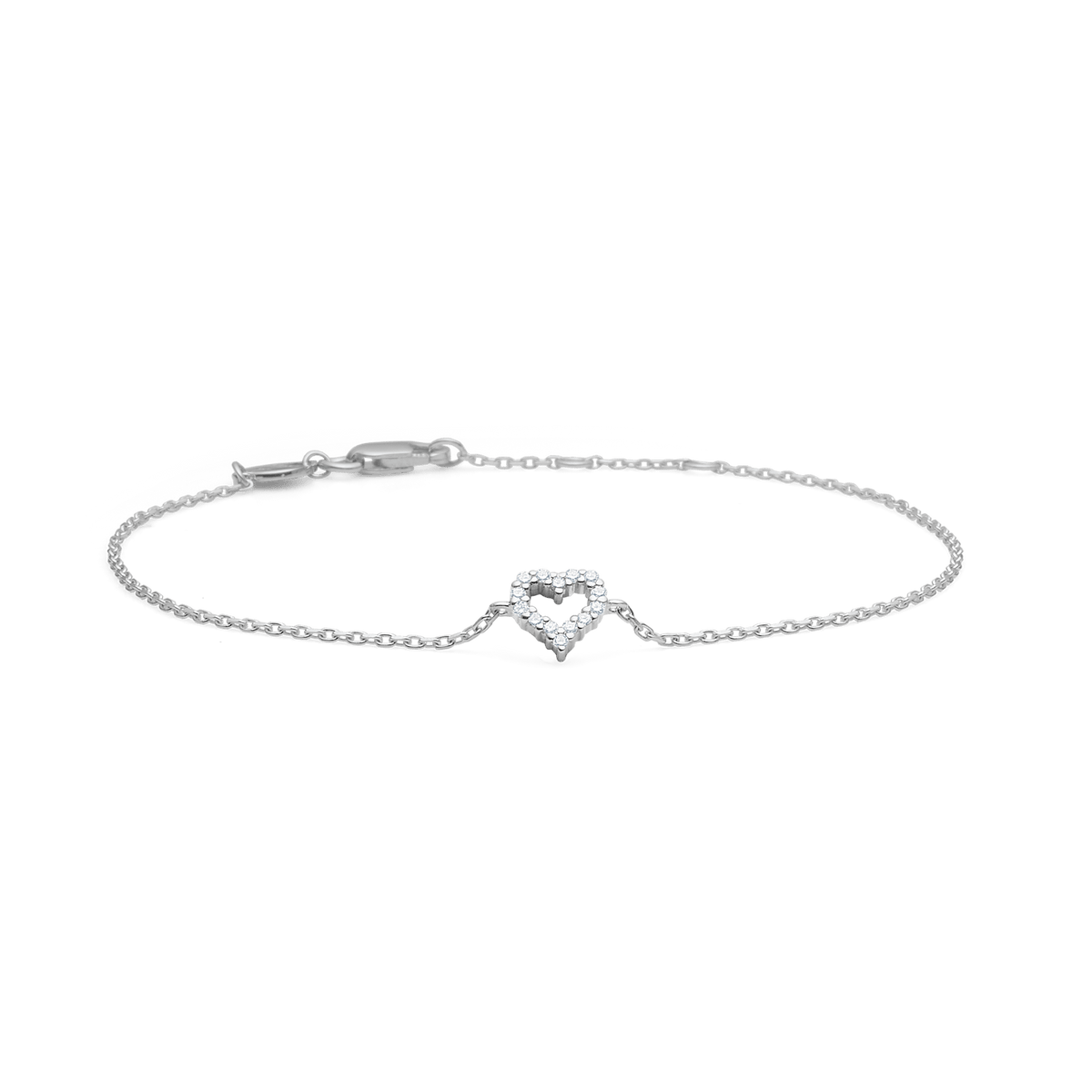 Mads Z Armbånd Tender Heart armbånd med zirkoner - sølv 2157307