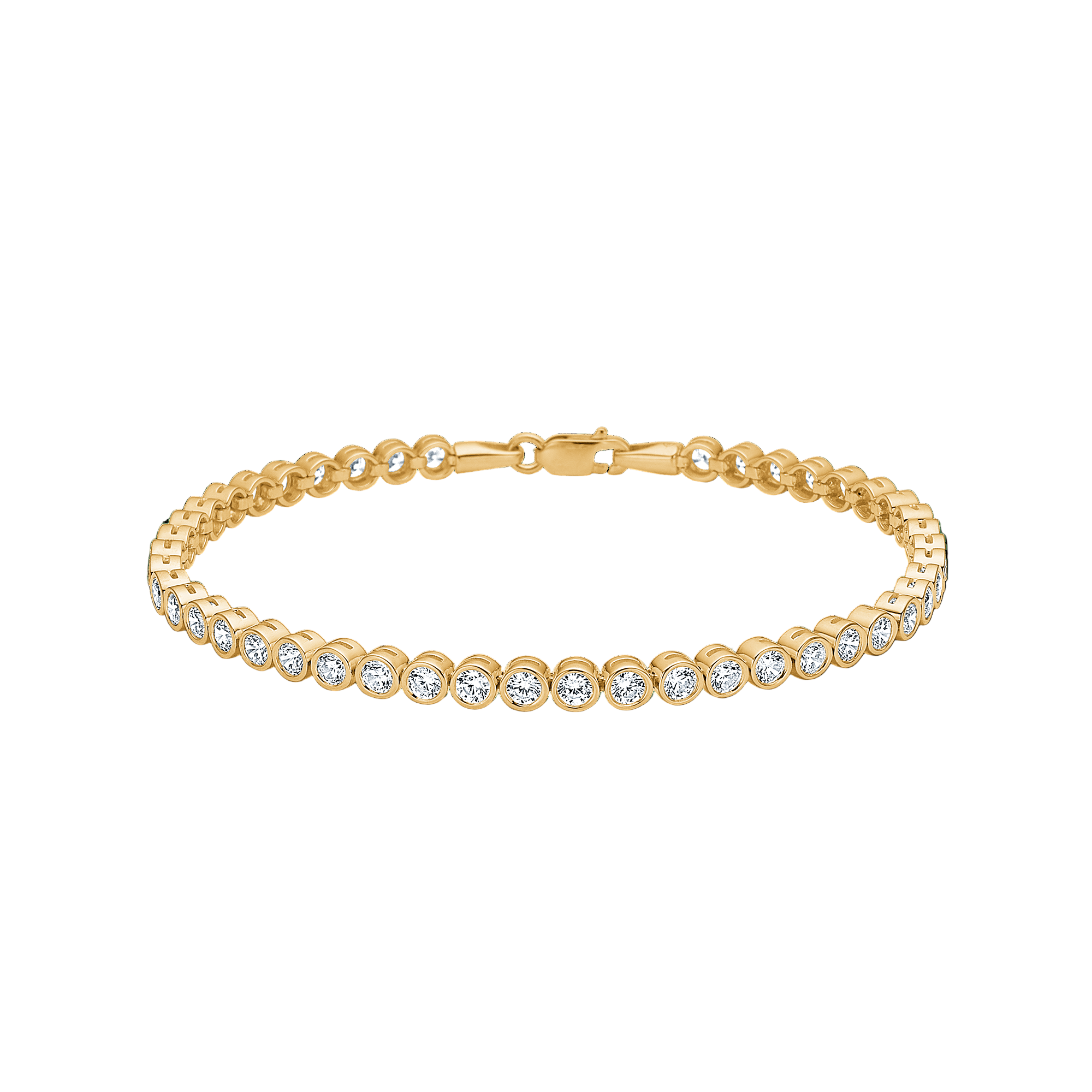 Mads Z Armbånd Tennisarmbånd med runde zirkoner - 8 karat