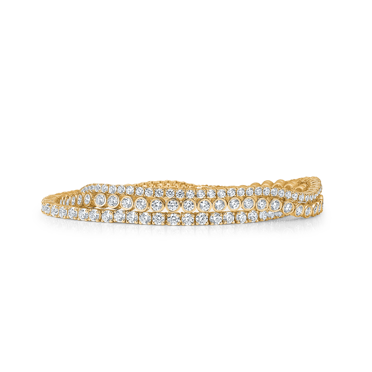 Mads Z Armbånd Tennisarmbånd med zirkoner medium - 8 karat