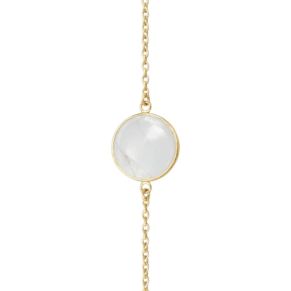 Mana Jocale Armbånd KLAR KVARTS SUPPORT ARMBÅND - forgyldt 3010cryc