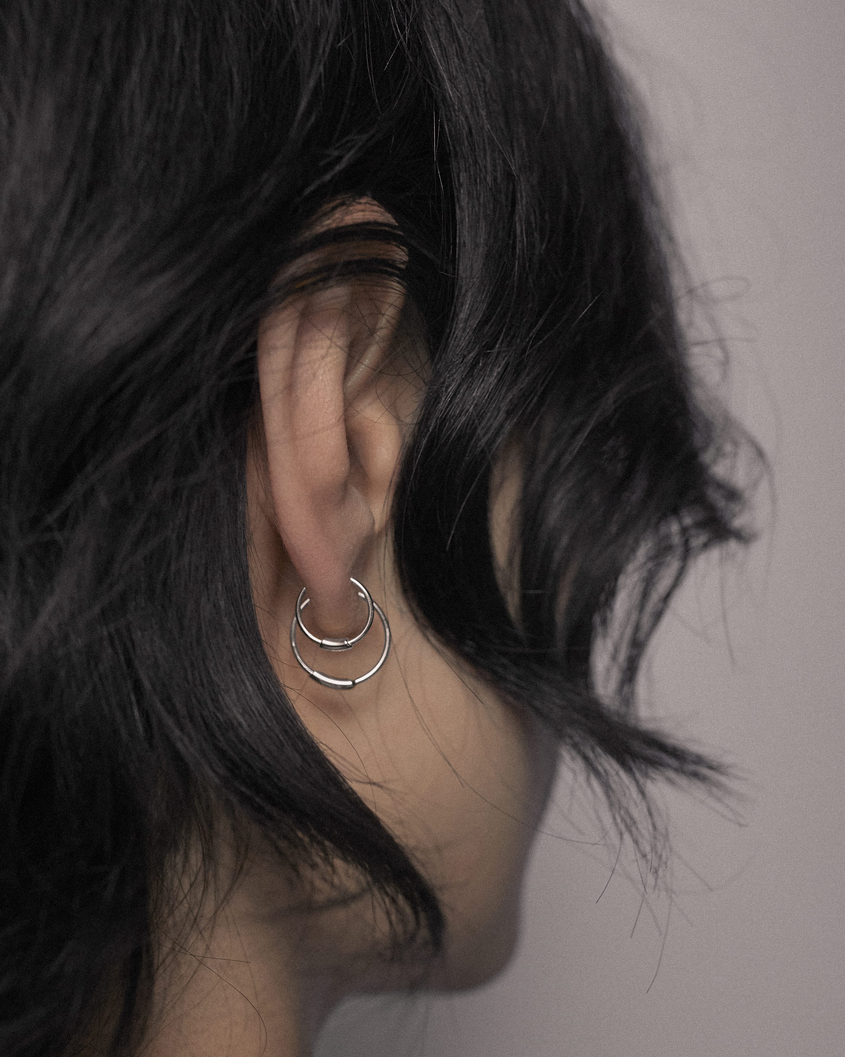 Maria Black Øreringe Basic hoop 12 mm - sølv 100219