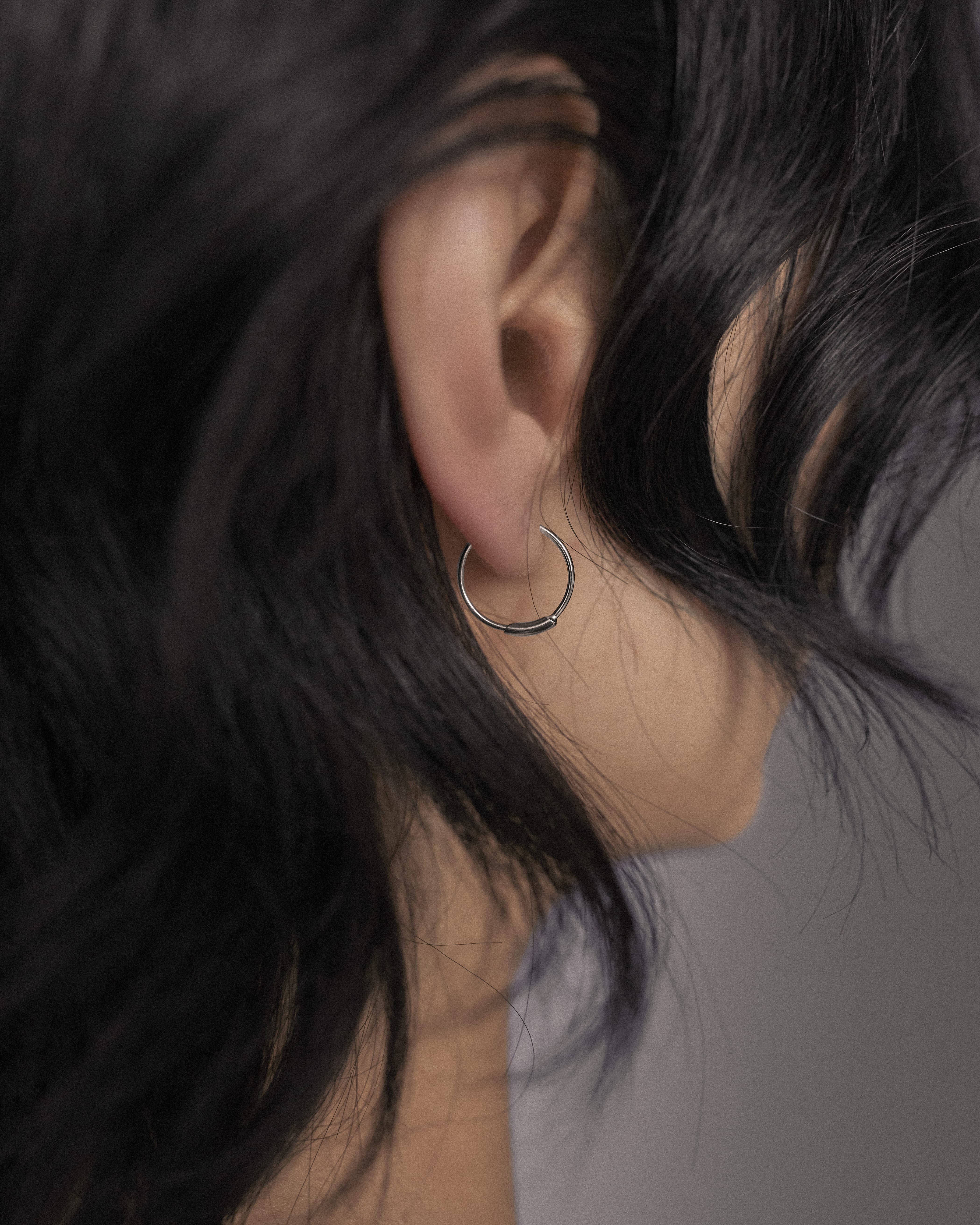 Maria Black Øreringe Basic hoop 12 mm - sølv 100219