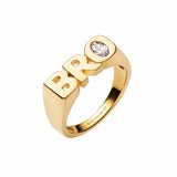 Maria Black Ringe Bro Royal Ring - forgyldt
