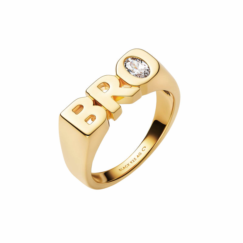 Maria Black Ringe Bro Royal Ring - forgyldt