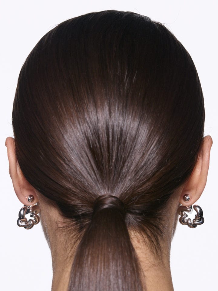 Maria Black Øreringe Coil Inverted ørering - sølv