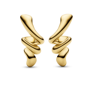 Maria Black Øreringe Coil ørering Small - forgyldt
