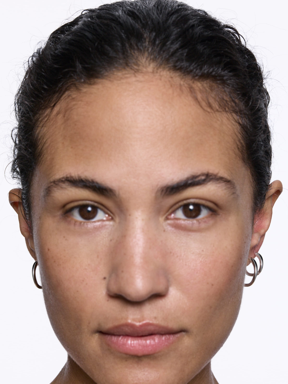Maria Black Øreringe Curvo Hoop Medium - Sølv