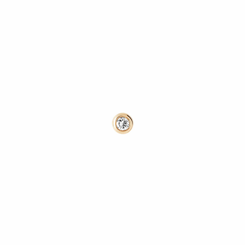 Maria Black Øreringe Dot piercing ørestik - 14K P1036YMD