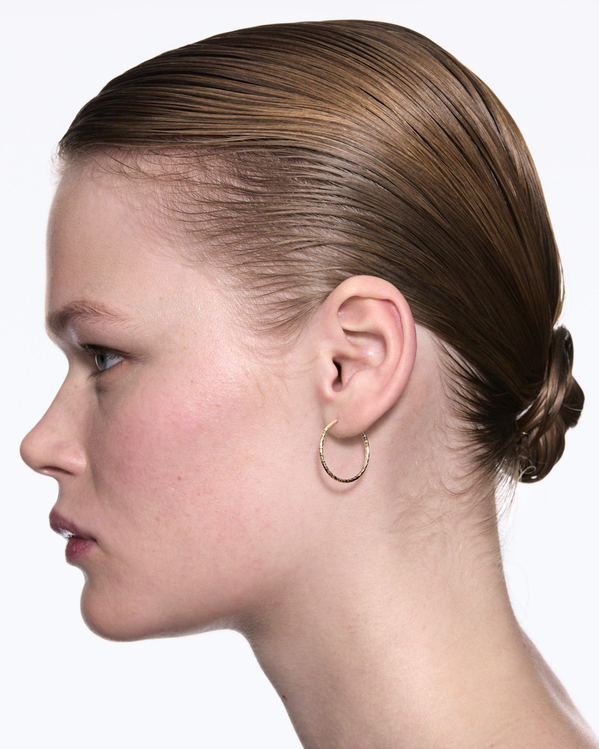 Maria Black Øreringe Liv hoop 20 mm - 14 karat guld