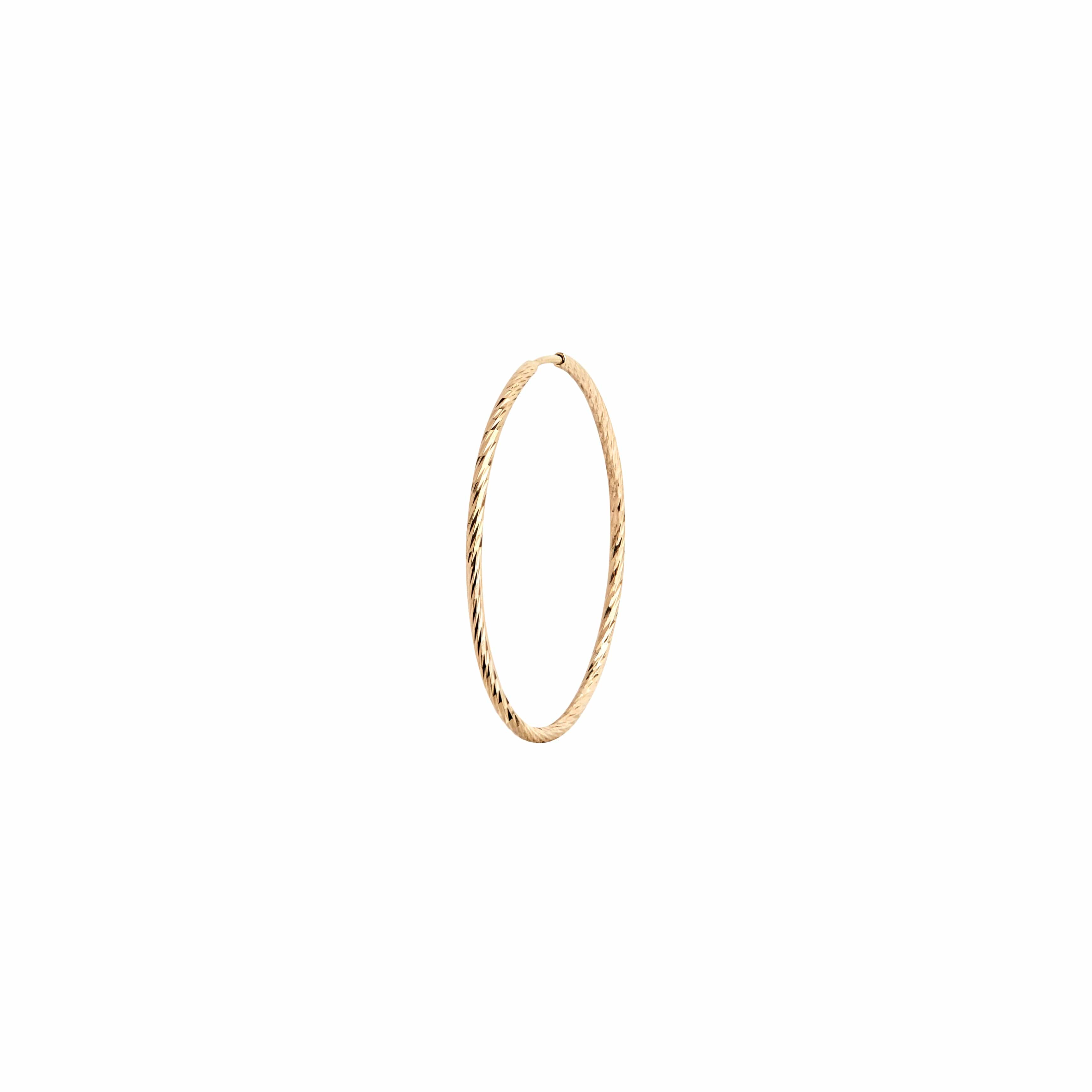 Maria Black Øreringe Enkel Liv hoop 25 mm - 14 karat guld 150212YG-25MM