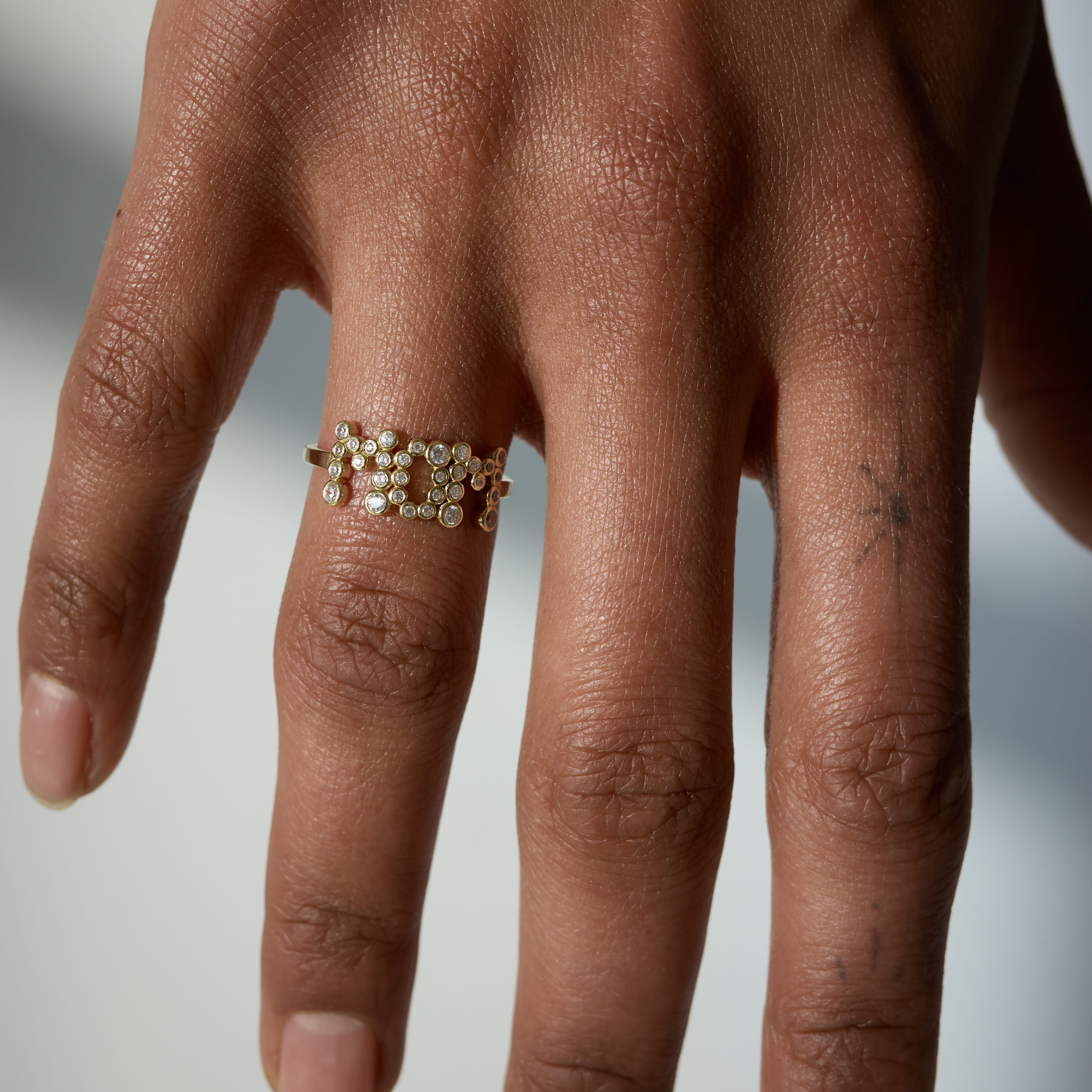 Maria Black Ringe Mom Collet Ring - Guld