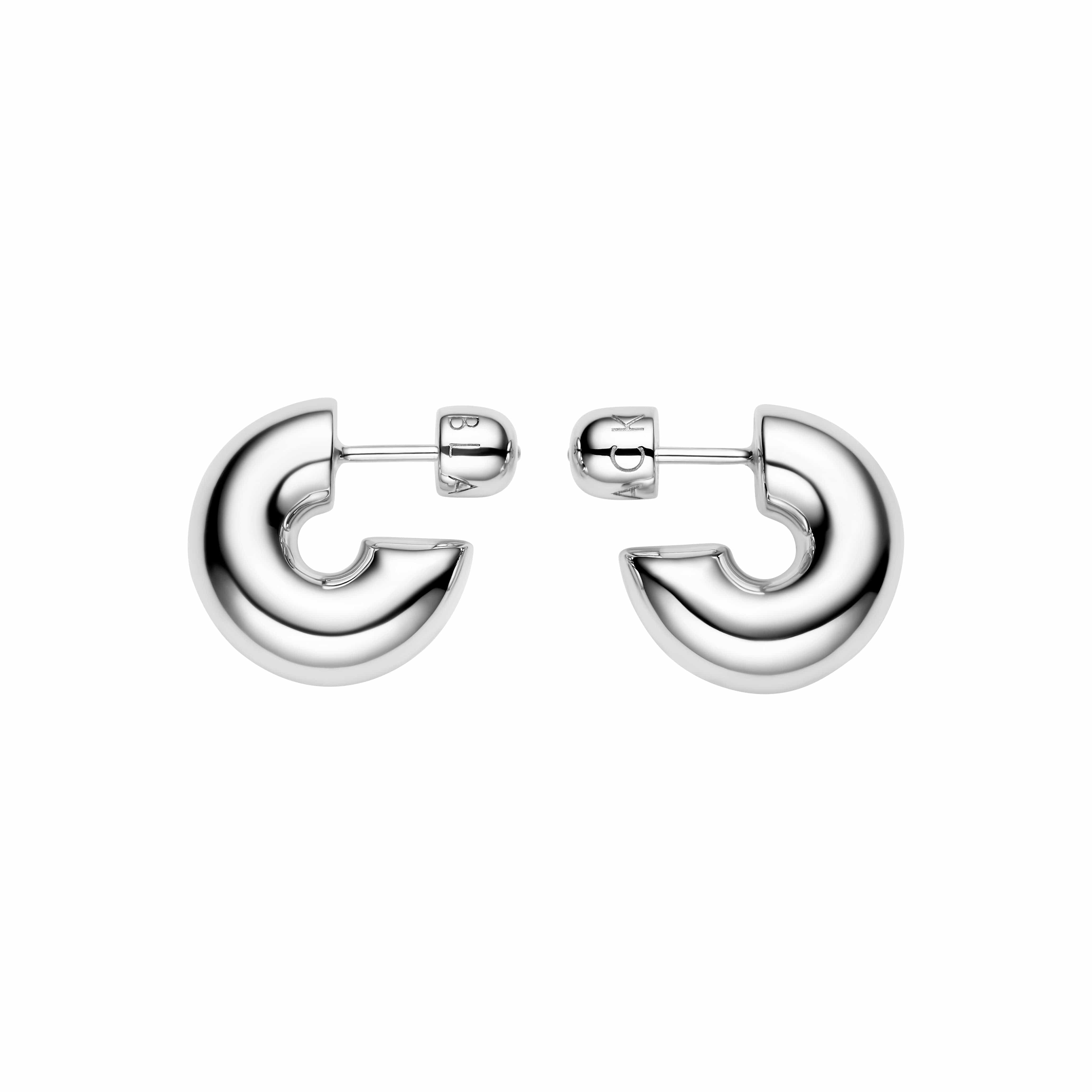 Maria Black Prima Hoop ørering Medium - sølv