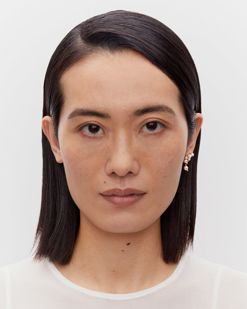 Maria Black Øreringe Shibuya Ni ørestik - forgyldt