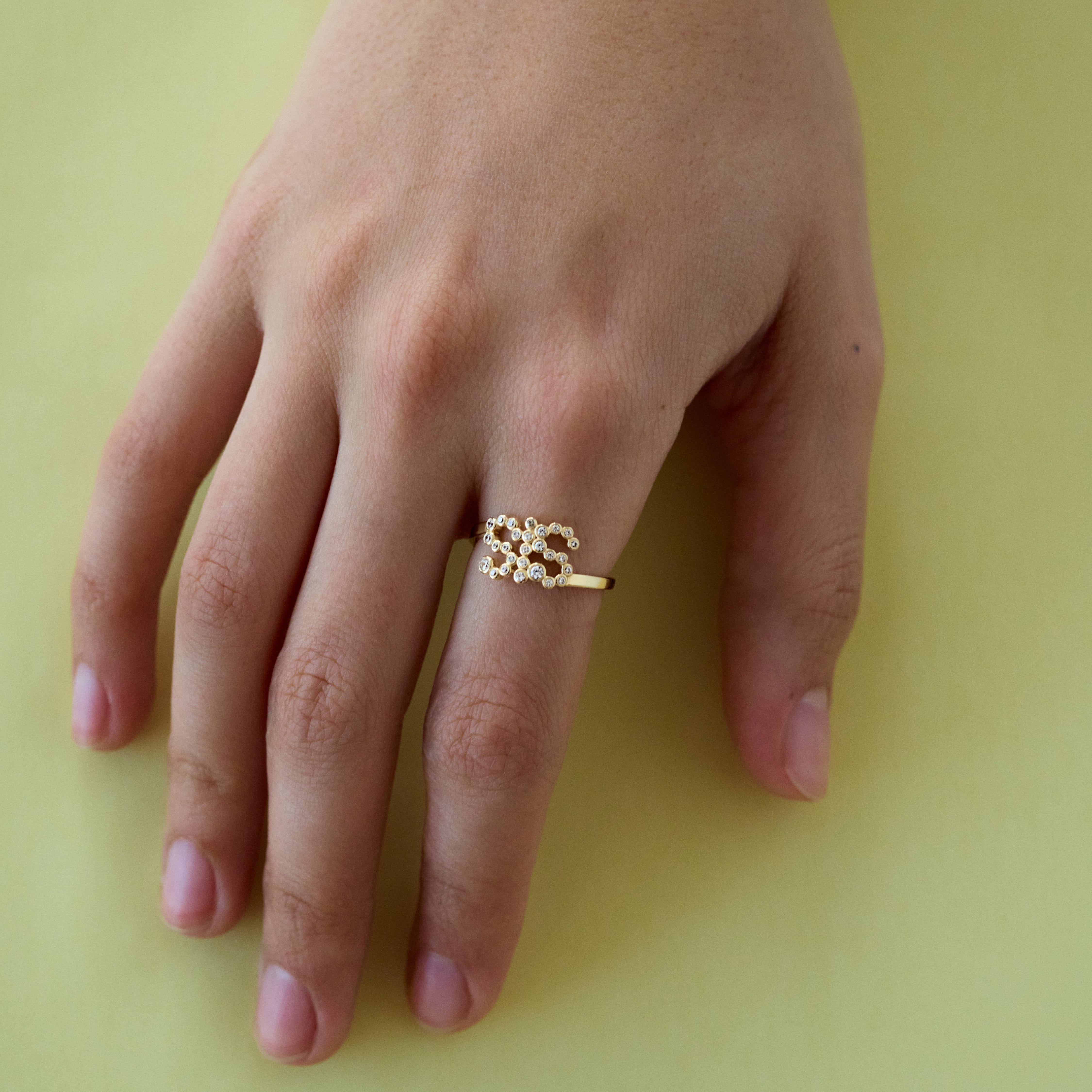 Maria Black SIS Collet Ring - Guld