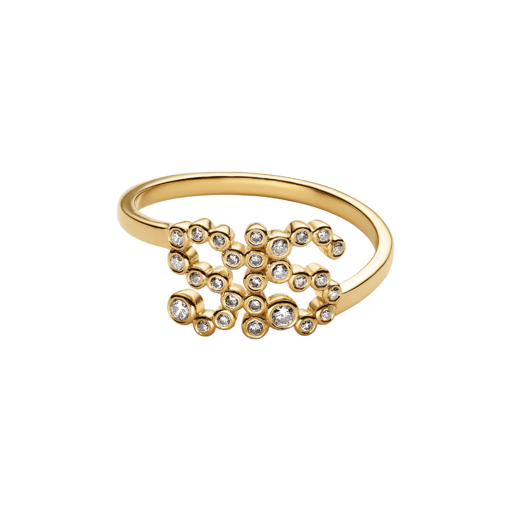 Maria Black Ringe SIS Collet Ring - Guld