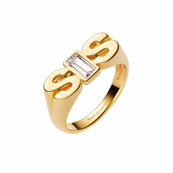 Maria Black Ringe Sis Royal Ring - forgyldt
