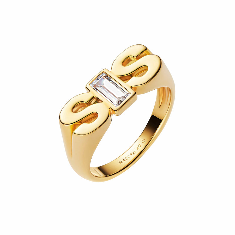Maria Black Ringe Sis Royal Ring - forgyldt