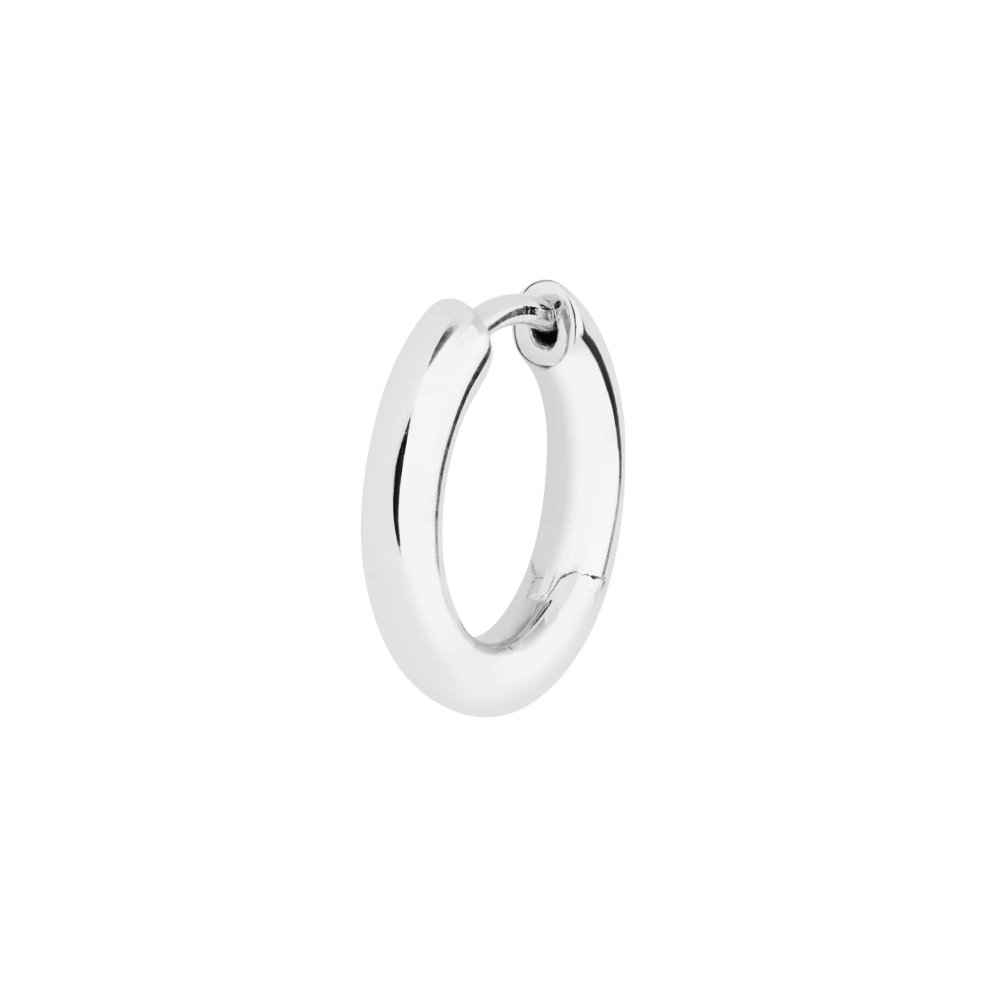 Maria Black Øreringe Slate 10 Huggie - sølv