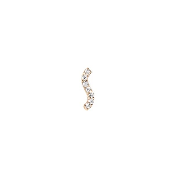 Maria Black Øreringe Wave stud 14 k sb1046ymd