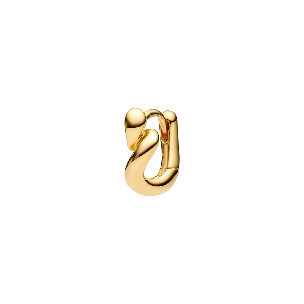 Maria Black Øreringe Whirl Huggie - Forgyldt