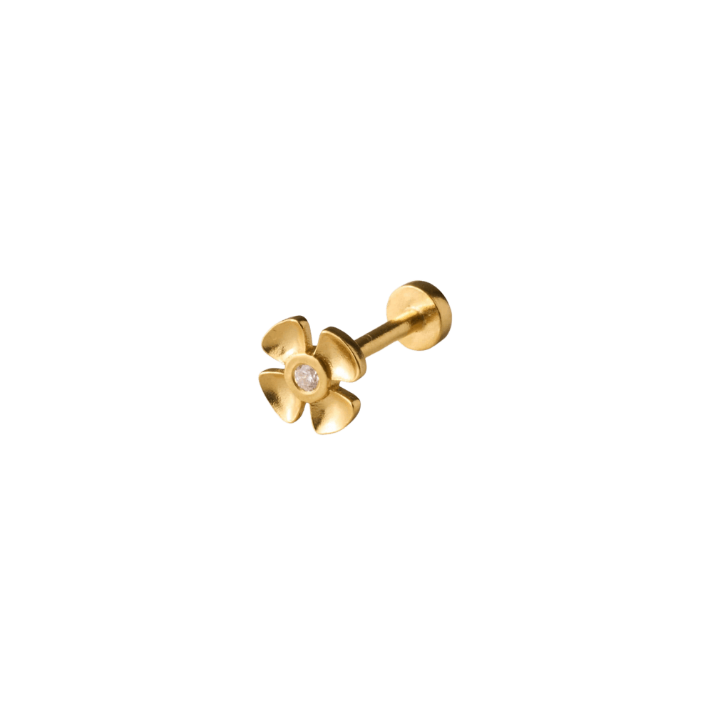 Pernille Corydon Øreringe Anemone piercing ørestik - forgyldt e-831-gp