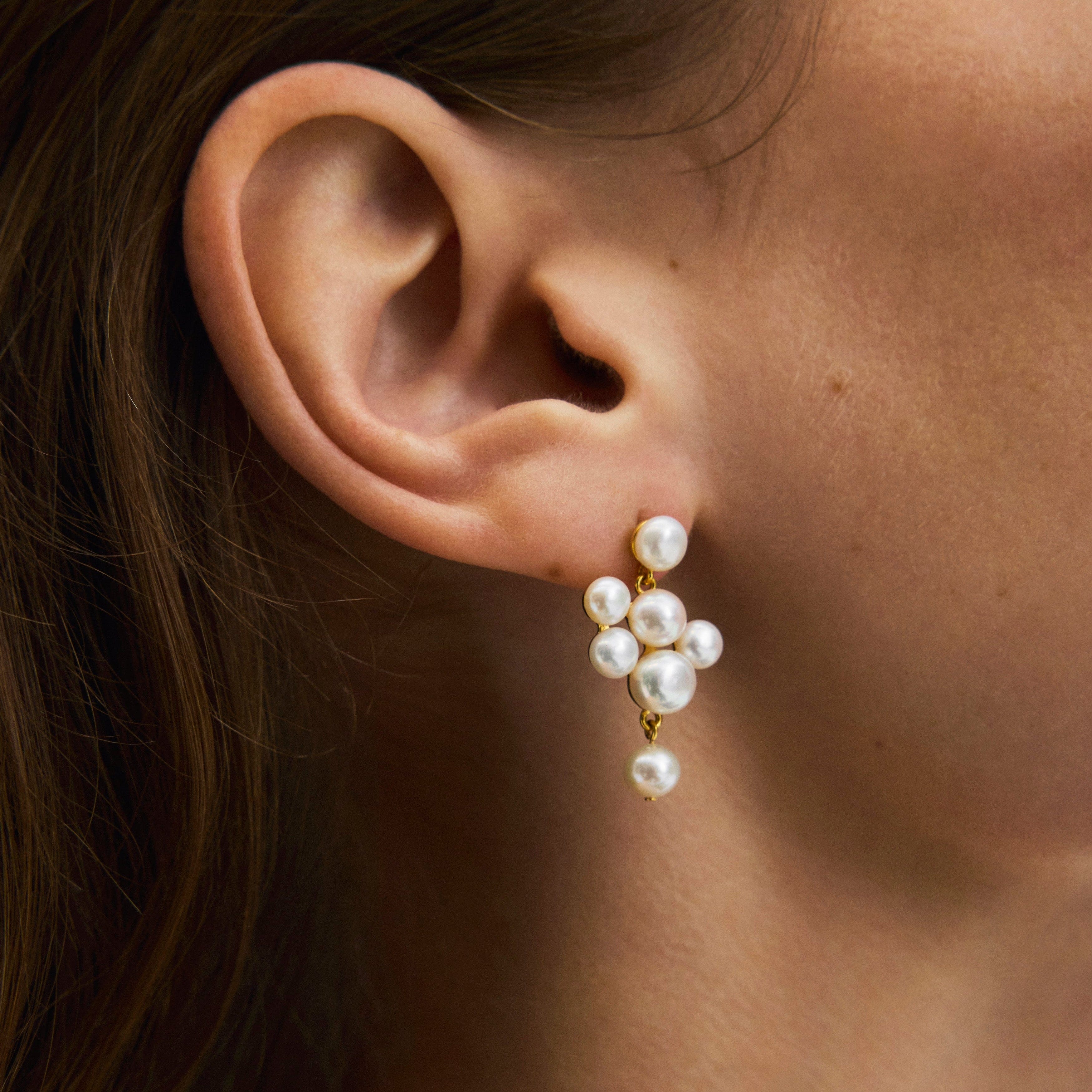 Pernille Corydon Øreringe Blossom øreringe - forgyldt e-510-gp