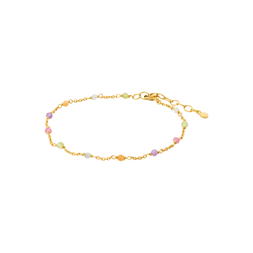 Pernille Corydon Armbånd Rainbow armbånd - forgyldt b-854-gp