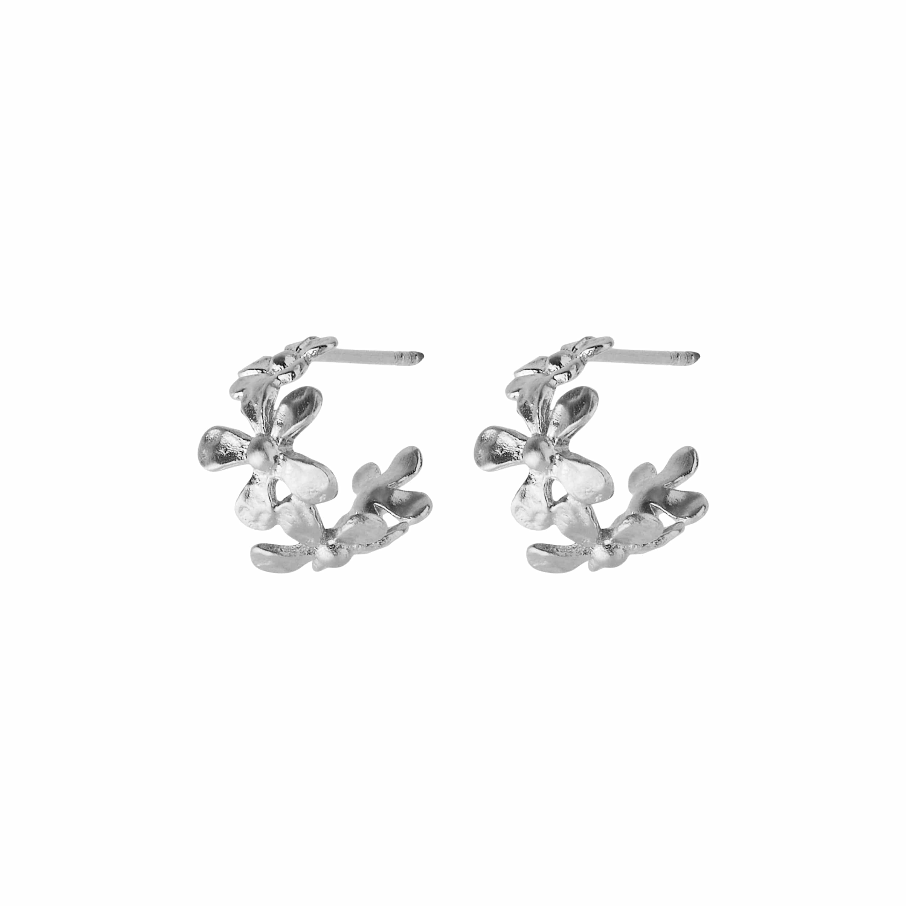 Pernille Corydon Øreringe Wild Poppy hoops øreringe - sølv e-368-s