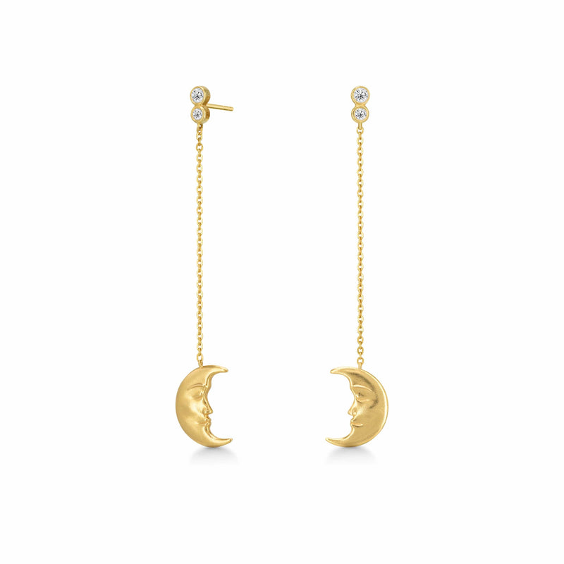 Polar Jewelry Øreringe Hanging Moon POL224