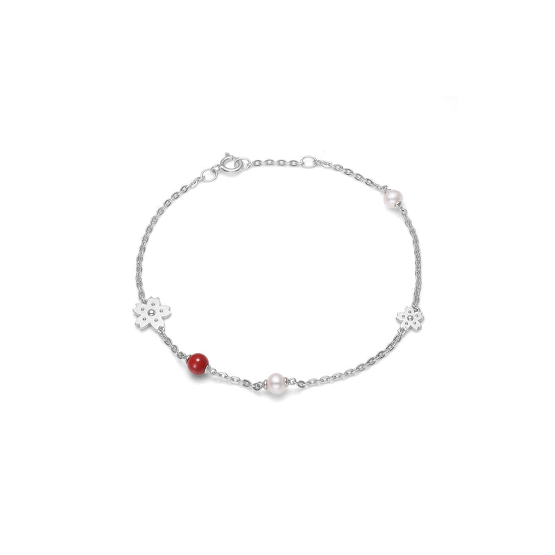 Polar Jewelry Armbånd Sølv Sakura armbånd SAK-BR-SL-WP-RC-00134