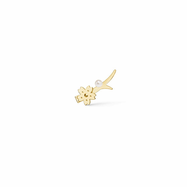 Polar Jewelry Øreringe Sakura earcrawler, perle SKA-EC-L-GD-WP-00107