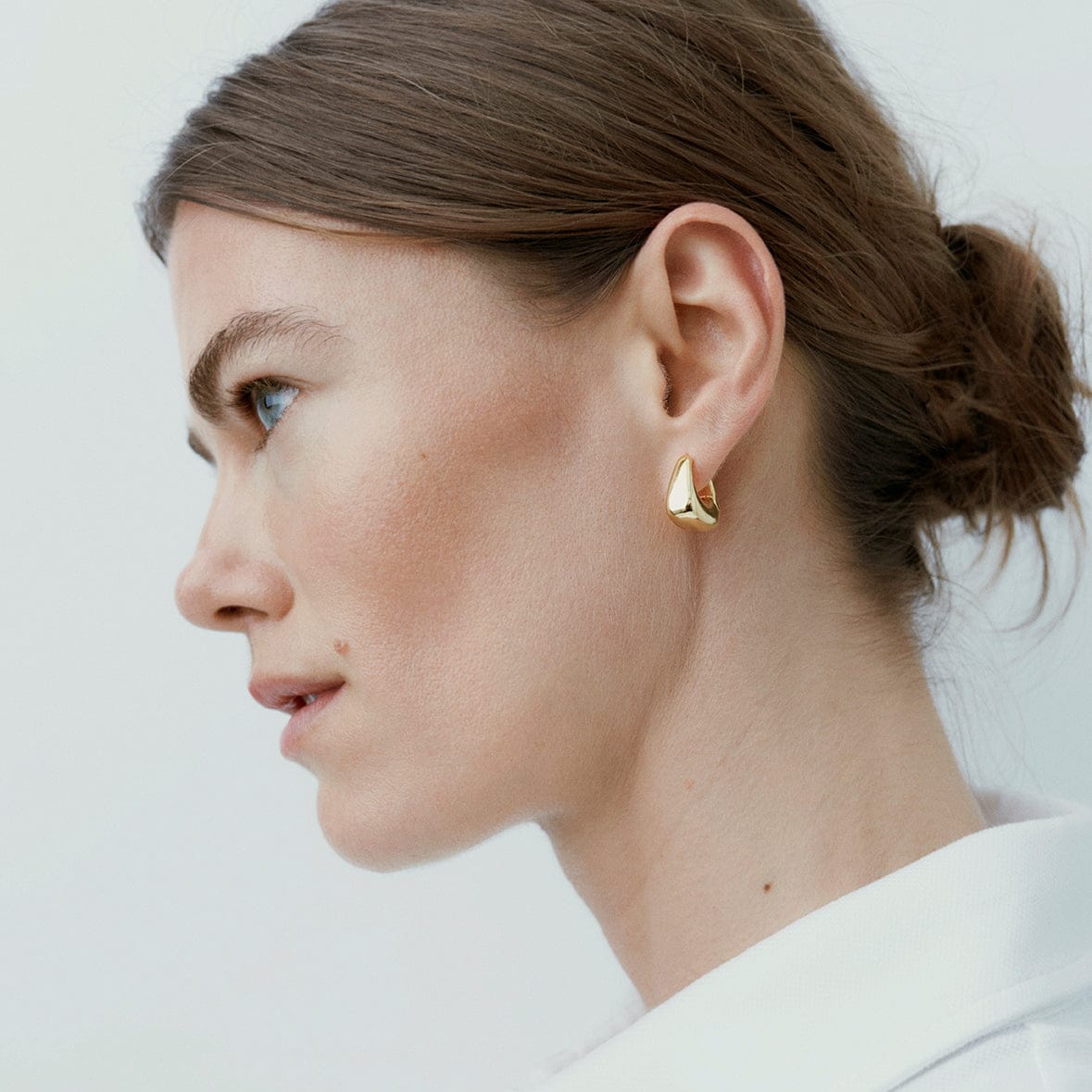 Ragbag Øreringe Datura Hoops - Forgyldt 12142-SSGP