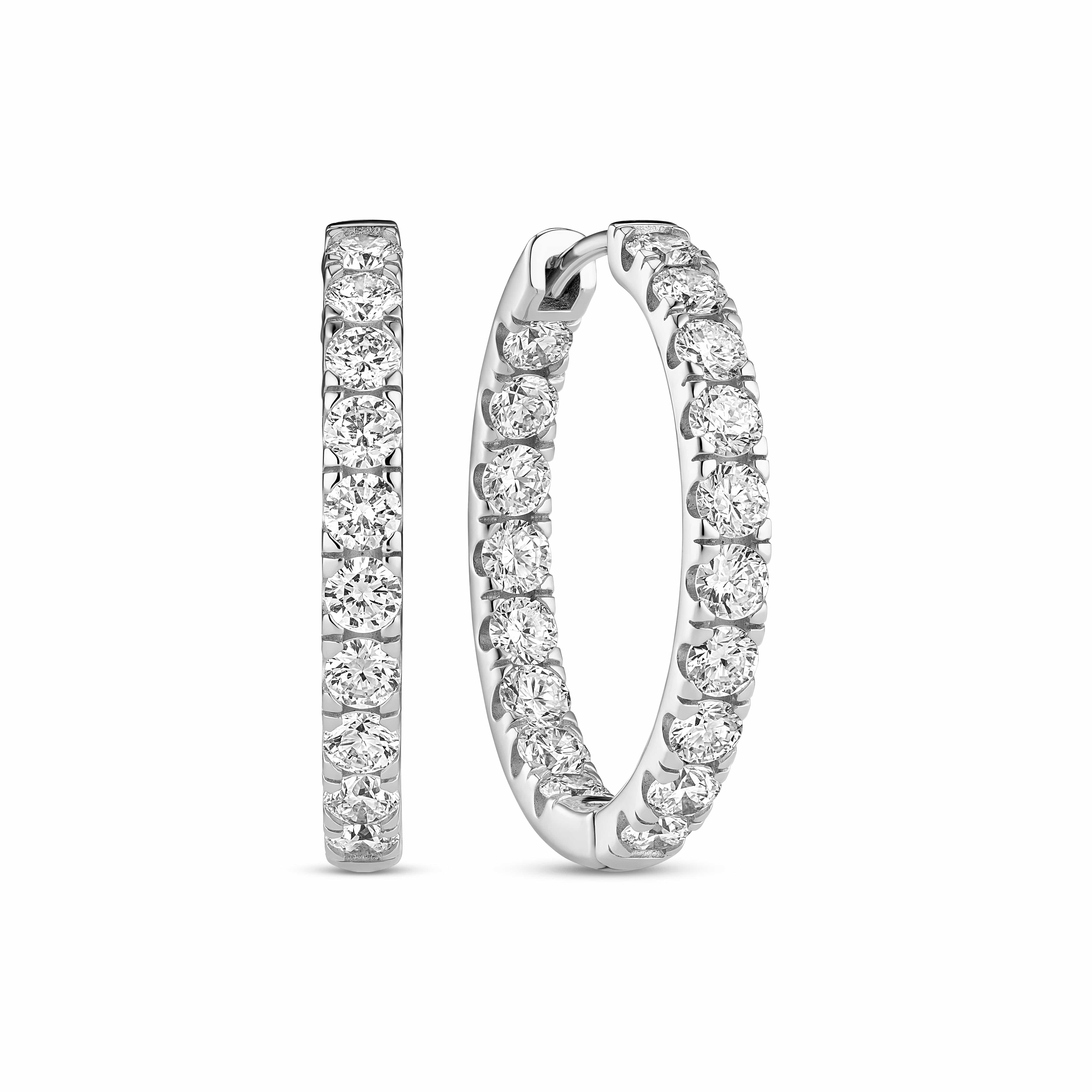 Sif Jakobs Øreringe Alba Eternity diamantøreringe 2,16 carat - 14 karat hvidguld SJ-E2522-WD-WG