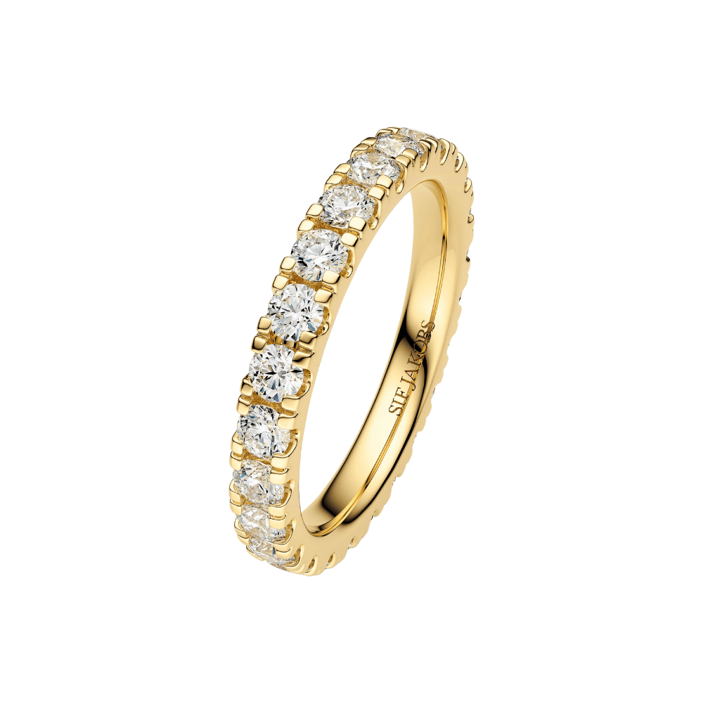 Sif Jakobs Ringe Alba Eternity diamantring - 14 karat guld