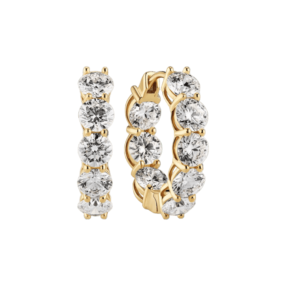 Sif Jakobs Øreringe Ariccia ørering med labgrown diamanter - 14K SJ-E2528-WD-YG