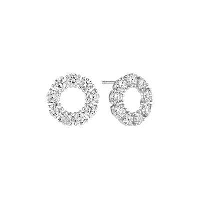 Sif Jakobs Øreringe Bellina Piccolo diamantøreringe - 14 karat hvidguld SJ-E2800-WD-WG