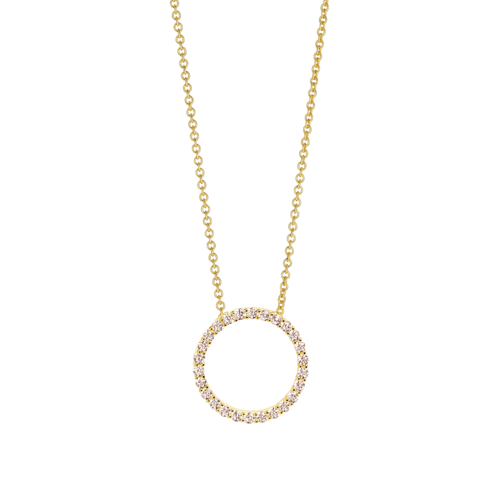 Sif Jakobs Halskæder Biella pendant halskæde 38-45 cm - forgyldt SJ-P3120-CZ-YG38-45